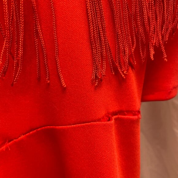 Vintage Country western star fringe dress halter open back - Picture 4 of 5